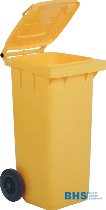 Atkritumu tvertne dzeltena
